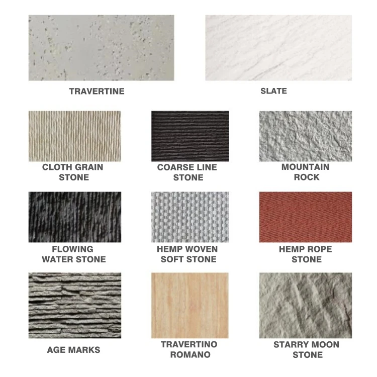 different patterns of flexible porcelain tile