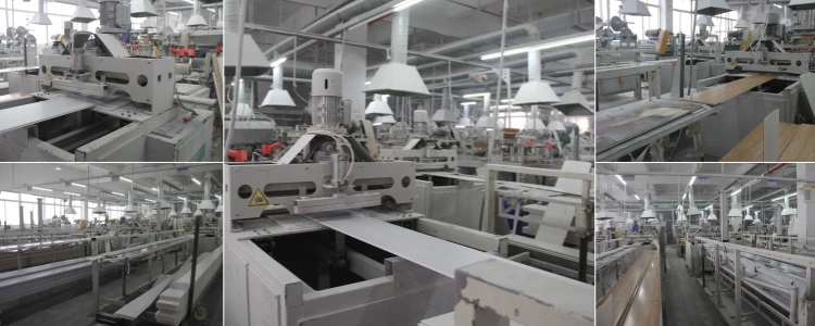 factory show of white PVC ceiling panel factory show of white PVC ceiling panel